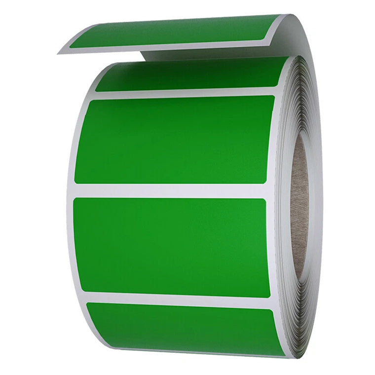 Thermal Direct 100 mm x 48 mm on a 25 mm core 1 Across Removable 375U Green 750 per roll