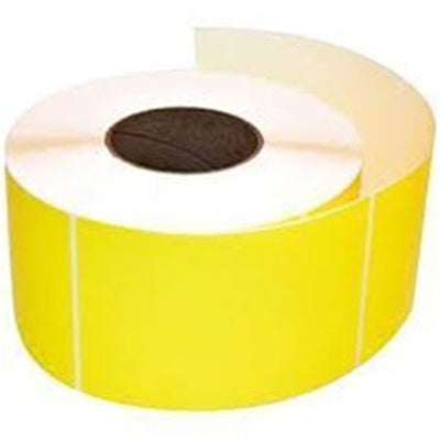 Thermal Direct 100 mm x 98 mm on a 25 mm core 1 Across Yellow 500 per roll