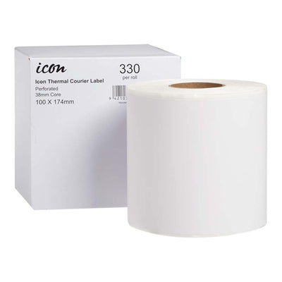 ITCL001 - Okin Thermal Courier Label Perforated 100x174mm 330 Labels