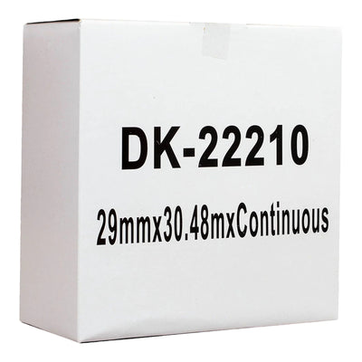 Okin IDK22210 Okin Compatible Brother DK Film Labelling Tape 29mmx30m Black on White