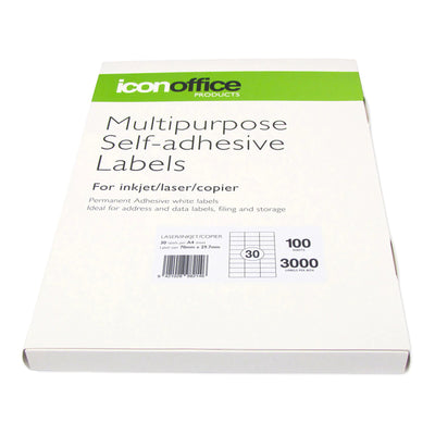 Okin Multipurpose Labels - 70x29.7mm - 30 Per Sheet