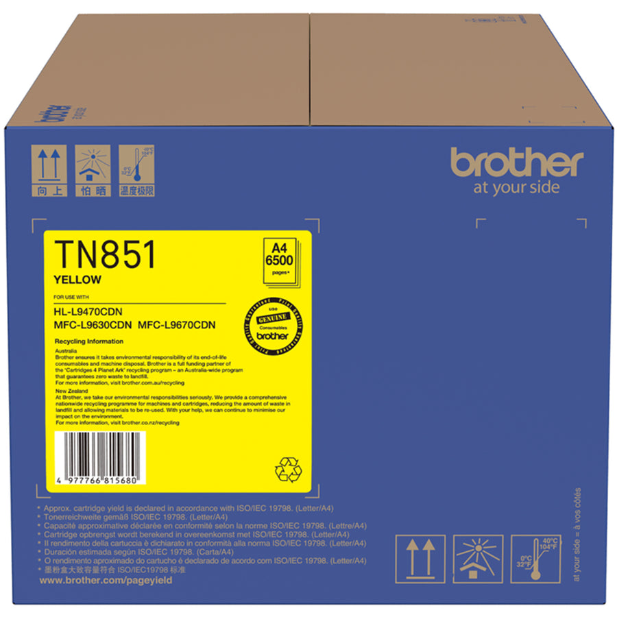 Brother TN851Y Yellow Toner