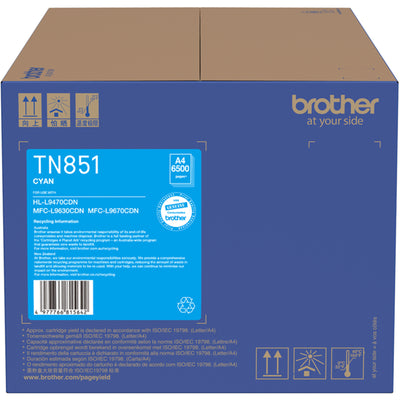 Brother TN851C Cyan Toner