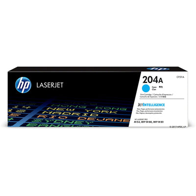 HP 204A Toner Cartridge - Cyan for LaserJet Pro - 900 Pages