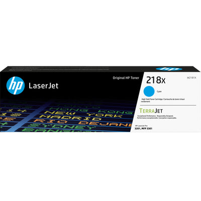 W2181X - HP 218X CYN LASERJET TONER CARTRIDGE