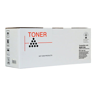 IQ2612A - Okin Compatible HP Q2612A Canon FX9 FX10 CART303 Black Toner