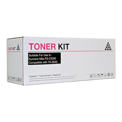 Okin IKTK554B - Icon Compatible Kyocera TK554 Black Toner Cartridge