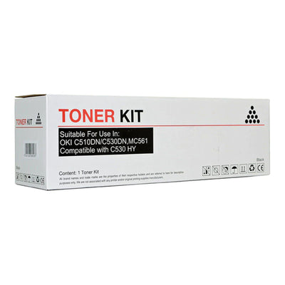 Okin IOC530B - Icon Remanufactured OKI C510 C530 MC561 Black Toner Cartridge (44469804)
