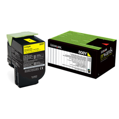 Lexmark Lexm 808Y Yellow Toner