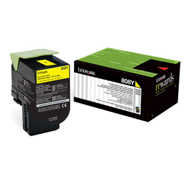 Lexmark Lexm 808Y Yellow Toner