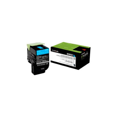 Lexmark Lexm 808SC Std Cyan Toner