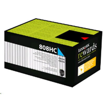 Lexmark Lexm 808HC HY Cyan Toner