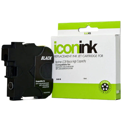 Okin IBLC39B - Icon Compatible Brother LC39 Black Ink Cartridge