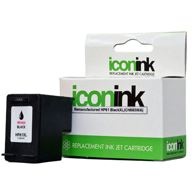 Okin IHP61BXL - Icon wiederaufbereitete HP 61 Black XL Druckerpatrone (CH563WA)