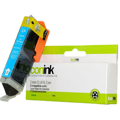 ICCLI651C - Okin Compatible Canon CLI651XL Cyan Ink Cartridge