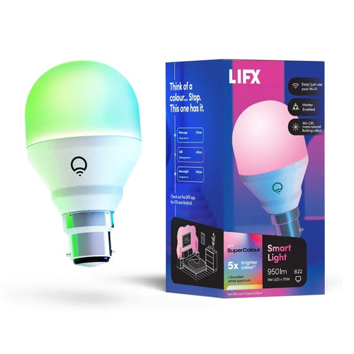 LFXA19950RGBWB22AU - LIFX SuperColour 950 Lumen B22 Smarte Glühbirne