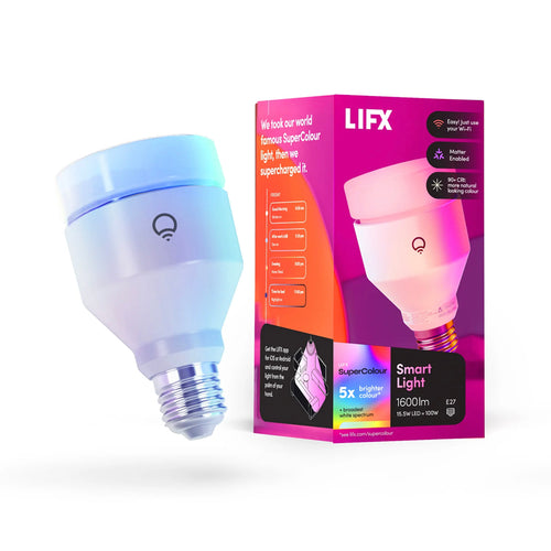 LFXA211600RGBWBE27 - LIFX SuperColor A21 Smart Light 1600 Lumens Edison Screw E27