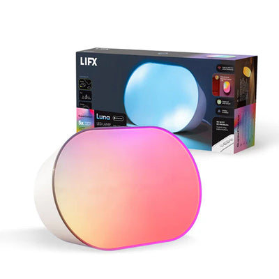 LFXCAP8RGBWWHAU - LIFX SuperColour Luna Lamp, White Case
