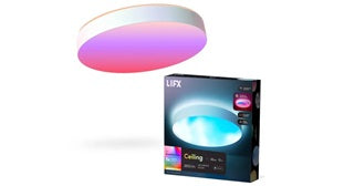 LIFX 38cm Round Ceiling Light SuperColour with White Trim - LFXRND1556C/WH/AU