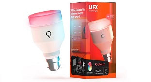 LIFX LHLA19B22AU - Colour 1200 Lumens A60 B22 Wi-Fi Controlled LED Bulb