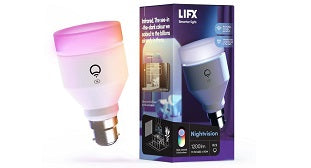 LHLA19B22IRAU - LIFX Nightvision IR + Colour LED Bulb 1200 Lumens A60 B22 Bayonet Cap