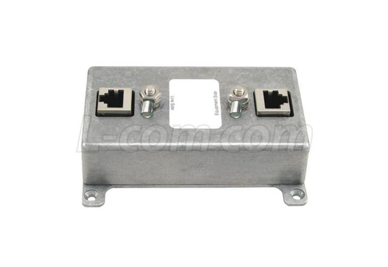 LP-10 - L-Com Indoor 10/100/1000 Base-T Shielded CAT6 Hi-Power Lightning Protector