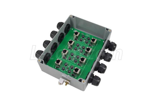L-com LP-16 - Weatherproof 4 Port 24V PoE Compatible CAT5 Lightning Protector