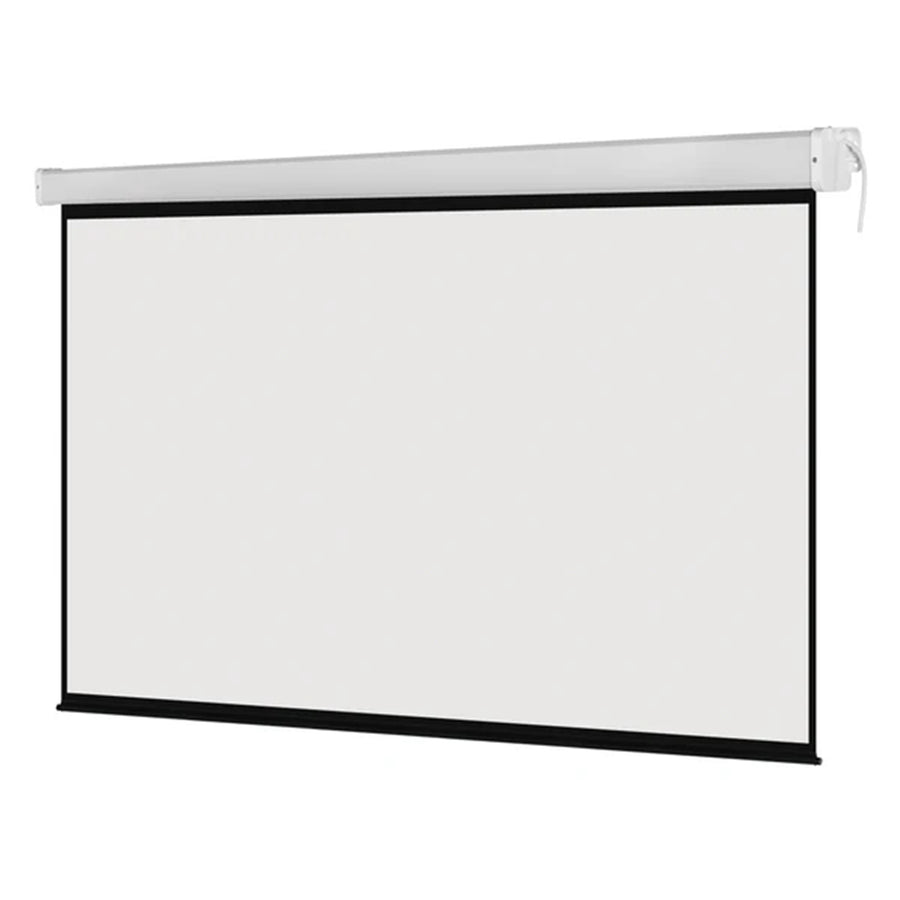 Bracom 16:10 ratio projector screen, 100inch (View Size 2150x1350mm) with Matte White fabric & flexible mounting brackets for wall or ceiling mount installation - Electric