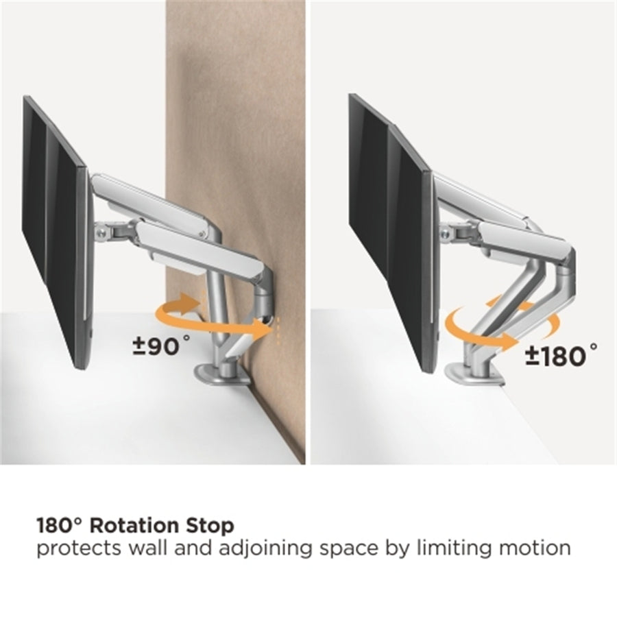 Bracom LDT63-C024 Dual Monitor Economical Spring-Assisted Monitor Arm suits 17"-32" monitors