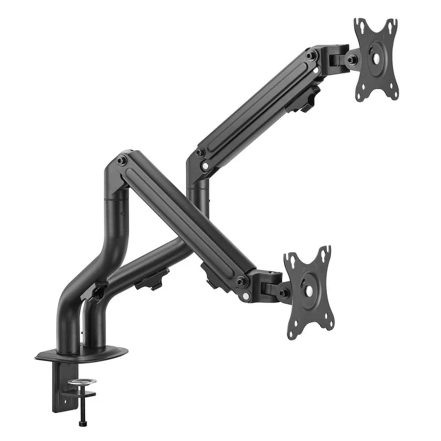 Bracom BT-DTM71-C024N - Zwei-Monitor-Monitorarm mit rohrförmigem Gasfeder-Gegengewicht
