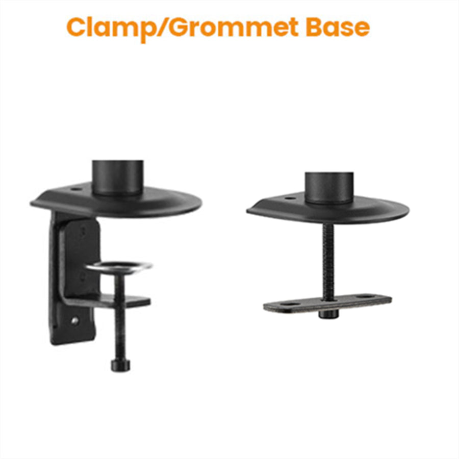 Bracom BT-DTM71-C024N Dual Monitor Pipe-Shaped Counterbalance Spring-Assisted Monitor Arm