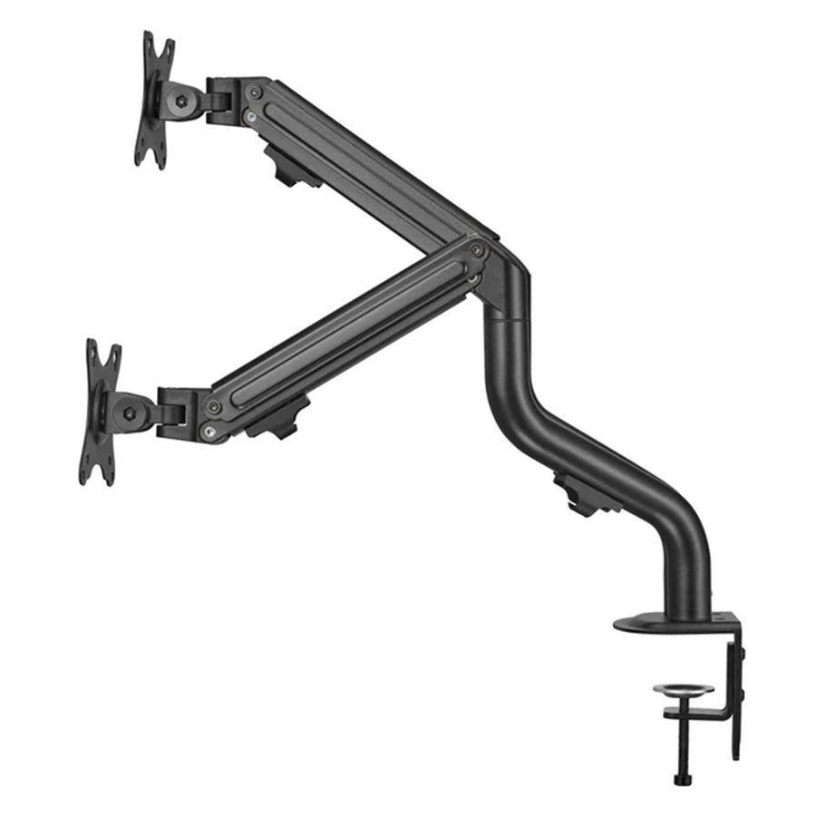 Bracom BT-DTM71-C024N - Zwei-Monitor-Monitorarm mit rohrförmigem Gasfeder-Gegengewicht