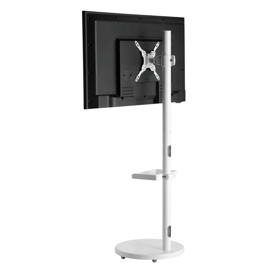 Bracom TT38-22TW Mobile Spring assisted Display Floor Stand White Fit Most 17"-43"