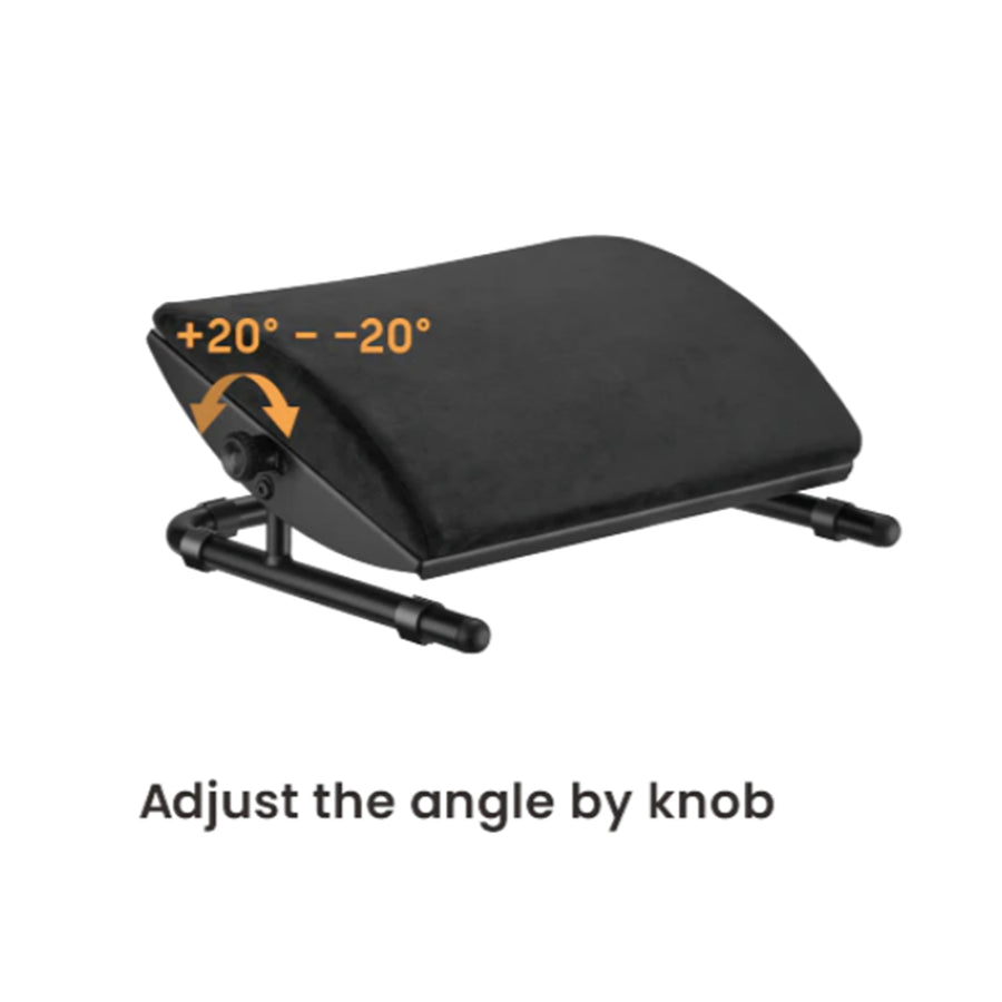 Bracom FR-10B Adjustable Foot Rest Black