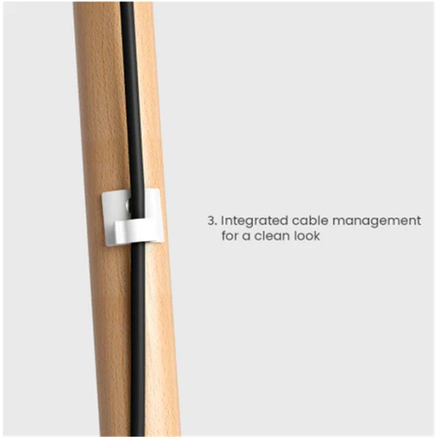 Bracom TT30-46F-01 Stilvolle TV-Bodenständer mit vier Beinen (Metall & Holz) bis 40 kg – Mattschwarz & Walnuss – 49"-70"