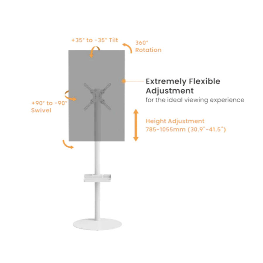 Bracom Chic Display Floor Stand White