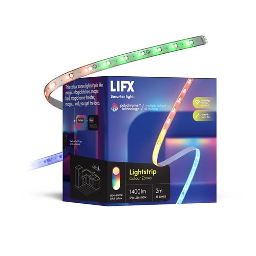 LIFX LZ3SK2MAU - Colour LED Lightstrip 2 Metre Starter Kit with Controller and Power supply