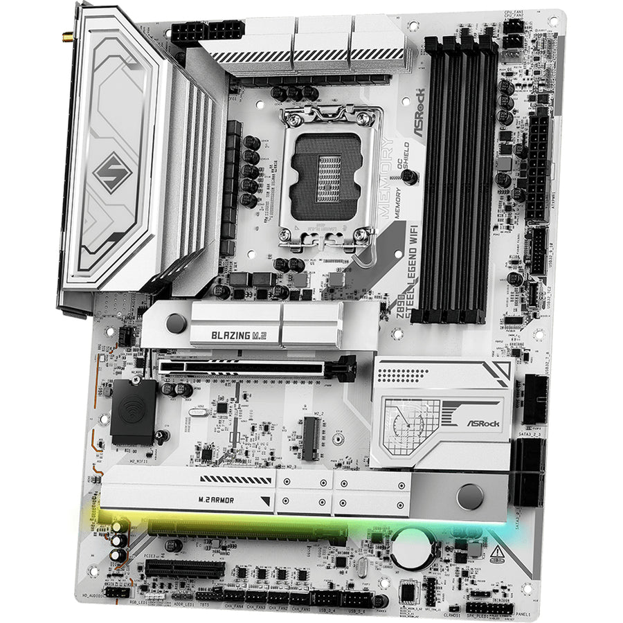 ASRock Z890 Steel Legend WiFi ATX Motherboard For Intel 15th GEN PCIE 5.0, 4x DDR5, 4x M.2, 2x Internal USB2.0 Header, 2x Internal USB3.2 Header, 1x Internal Type C Header