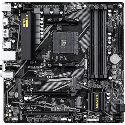 Gigabyte B550M DS3H AC R2 mATX Motherboard For AMD Ryzen 5000 Series CPUs Socket AM4 - AMD B550 Chipset - 2x M.2 - 1x Internal USB 2.0 Header - 1x Internal USB 3.2 Header - 1 X Front Type-C. 1x GbE - WiFi AC + BT
