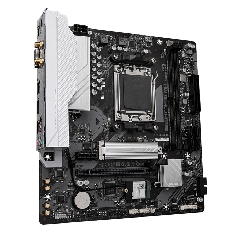 Gigabyte B650M GAMING WIFI mATX Motherboard Ready For AMD Ryzen 7000/8000/9000 Series CPUs - AMD B650 Chipset - 1 x M.2 - PCIe 4.0 - 1x Internal USB 3.2 Header - 2 x Internal USB 2.0 Header - 1x GbE, VGA/HDMI, WiFi AC + Bluetooth