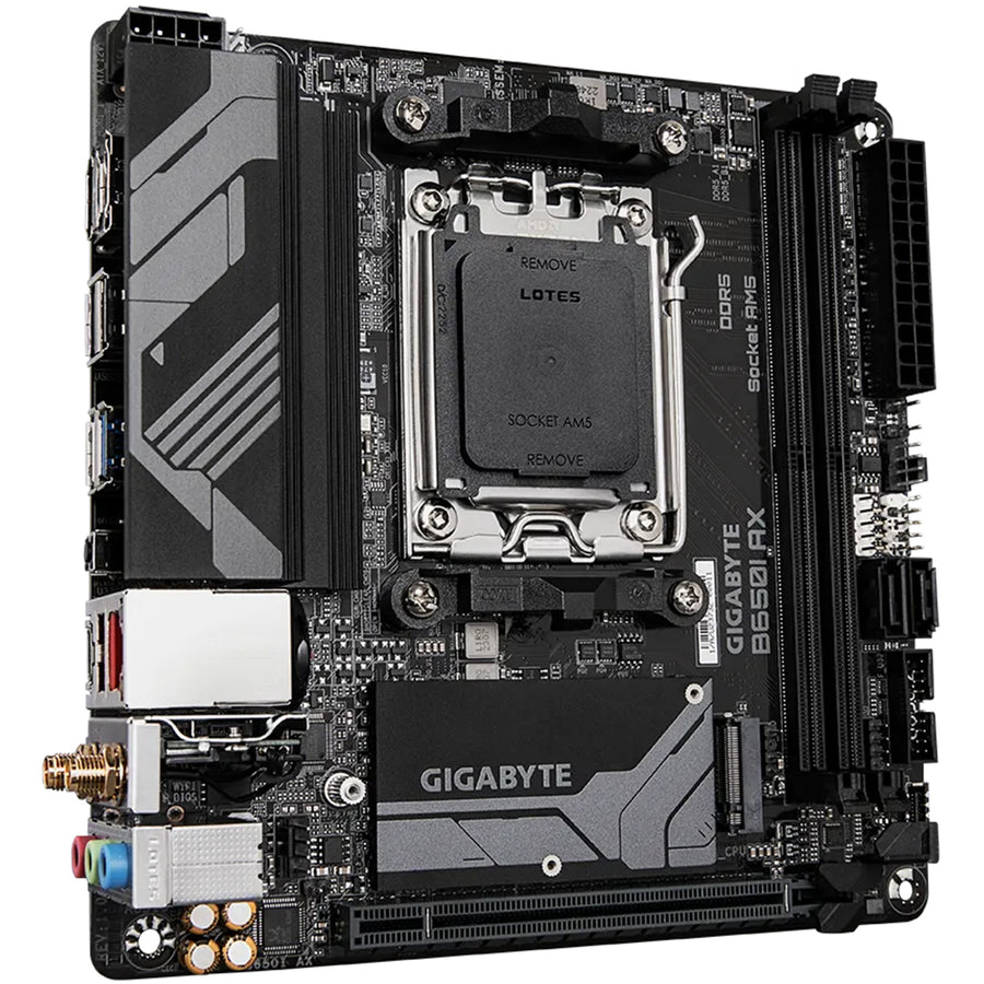 Gigabyte B650I AX ITX Motherboard For AMD Ryzen 7000/8000/9000 Series CPUs - AMD B650 Chipset - M.2 1x Internal USB 3.2 Header - 1 x Internal USB 2.0 Header - 1x Internal Type C Header - 1 x 2.5 GbE, DP/HDMI, WiFi AX + Bluetooth