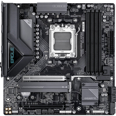 Gigabyte B850M EAGLE WIFI6E MATX Motherboard AMD Socket AM5 - B850 Chipset - Supports AMD Ryzen 9000 / 8000 / 7000 Series Processor - PCIE 5.0 - 2x M.2, 4x DDR5, 2x Internal USB 2.0 Header, 1x Internal USB 3.2 Header, 1x Internal Type C Hea