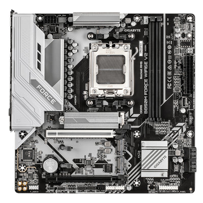 Gigabyte B850M FORCE WIFI6E V2 MATX Motherboard AMD Socket AM5 - B850 Chipset - Supports AMD Ryzen 9000 / 8000 / 7000 Series Processor - PCIE 5.0 - 3x M.2, 2x DDR5, 2x Internal USB 2.0 Header, 1x Internal USB 3.2 Header, 1x Internal Type C