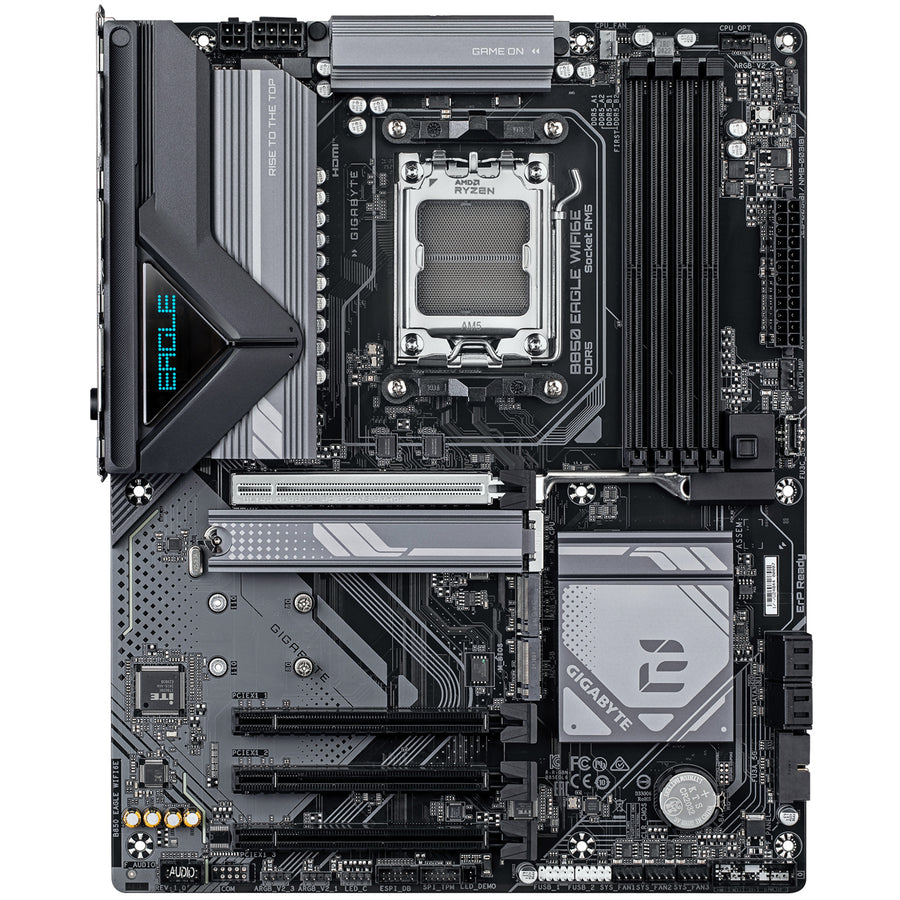 Gigabyte B850 EAGLE WIFI6E ATX Motherboard AMD Socket AM5 - B850 Chipset - Supports AMD Ryzen 9000 / 8000 / 7000 Series Processor - PCIE 5.0 - 3xM.2, 4x DDR5, 2x Internal USB 2.0 Header, 1x Internal USB 3.2 Header, 1x Internal Type C Header