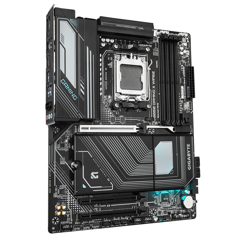 Gigabyte B850 GAMING X WIFI6E ATX Motherboard AMD Socket AM5 - B850 Chipset - Supports AMD Ryzen 9000 / 8000 / 7000 Series Processor - PCIE 5.0 - 3x M.2, 4x DDR5, 2x Internal USB 2.0 Header, 1x Internal USB 3.2 Header, 1x Internal Type C He