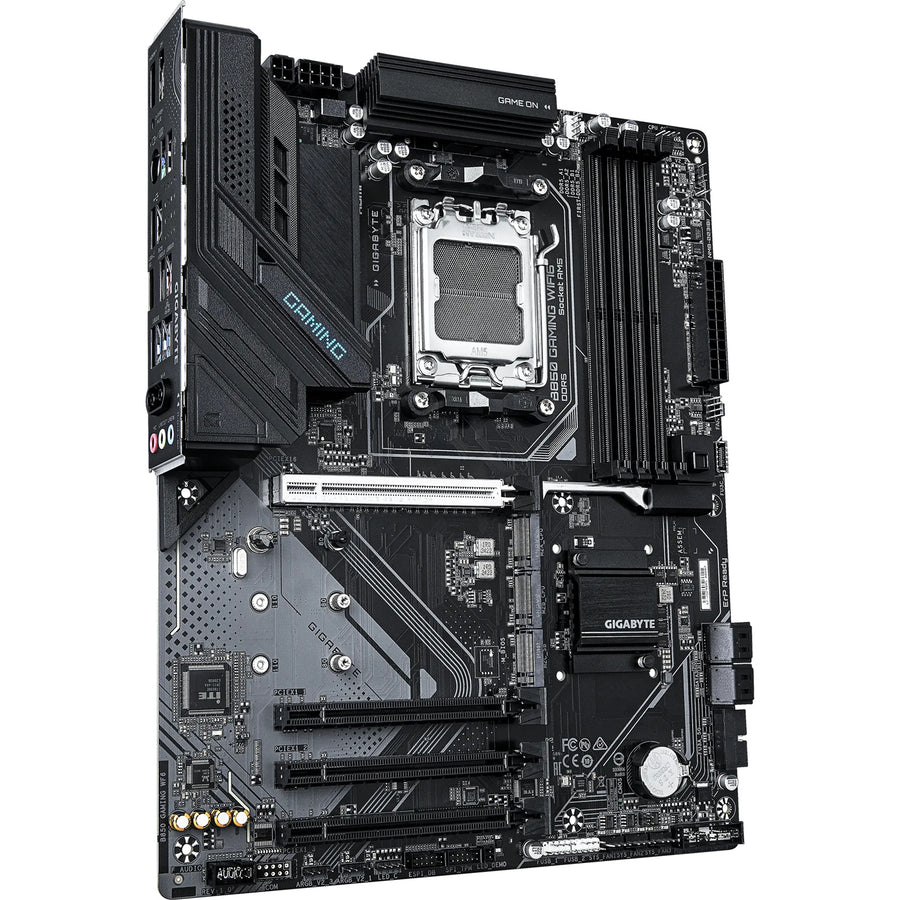 Gigabyte B850 GAMING WIFI6 ATX Motherboard AMD Socket AM5 - B850 Chipset - Supports AMD Ryzen 9000 / 8000 / 7000 Series Processor - PCIE 5.0 - 3x M.2, 4x DDR5, 2x Internal USB 2.0 Header, 1x Internal USB 3.2 Header, 1x Internal Type C Heade