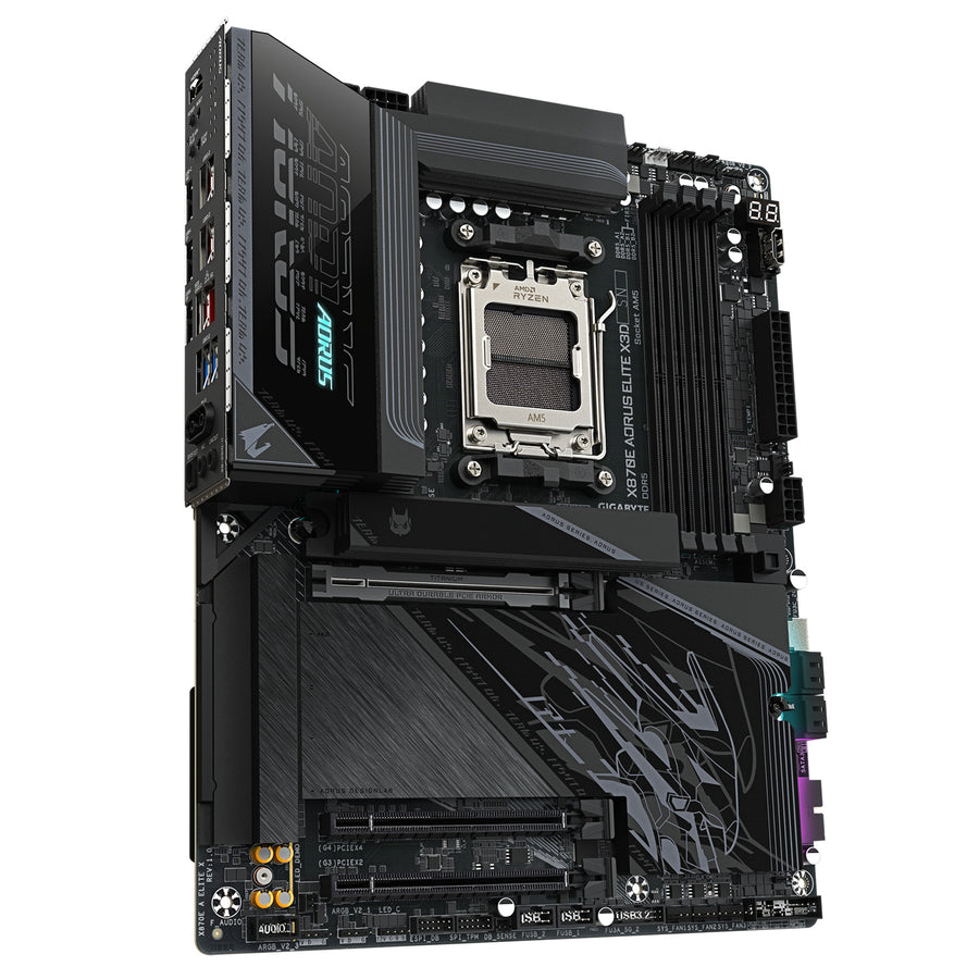 Gigabyte X870E AORUS ELITE X3D ATX Motherboard For AMD Socket AM5 - X870E Chipset Supports AMD Ryzen 9000 / 8000 / 7000 Series Processor - PCIe 5.0