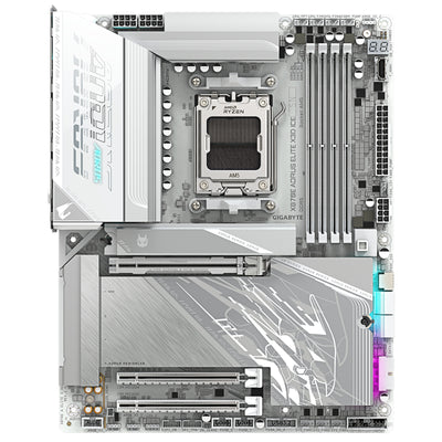 Gigabyte X870E AORUS ELITE X3D ICE ATX Motherboard For AMD Socket AM5 - X870E Chipset Supports AMD Ryzen 9000 / 8000 / 7000 Series Processor - PCIe 5.0