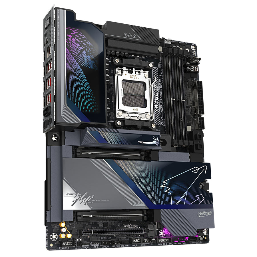 Gigabyte X870E AORUS MASTER X3D ATX Motherboard For AMD Socket AM5 - X870E Chipset Supports AMD Ryzen 9000 / 8000 / 7000 Series Processor - PCIe 5.0