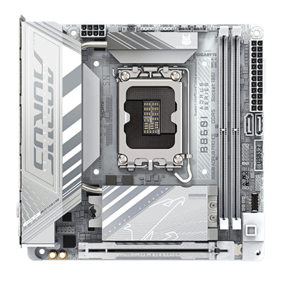 Gigabyte B860I AORUS PRO ICE ITX Motherboard For Intel Core Ultra LGA1851 - B860 Chipset - PCIE 5.0 - 2x M.2, 2x DDR5, 1x Internal USB 2.0 Header, 1x Internal USB 3.2 Header, 1x Internal Type C Header, Wifi 7 + BT